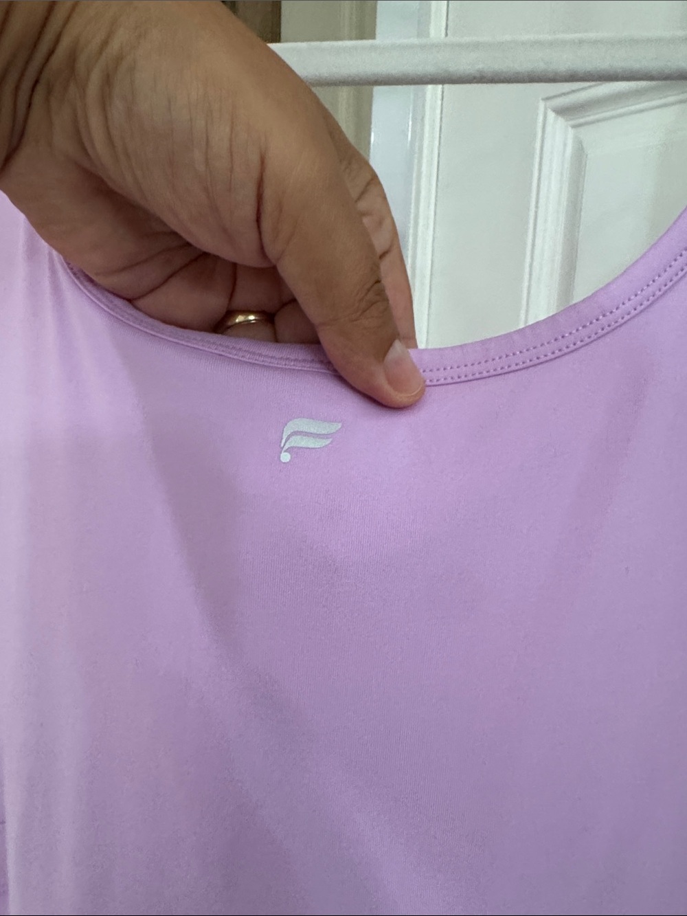 Fabletics Lavender Scoop Neck Jumpsuit Romper - Picture 5 of 7